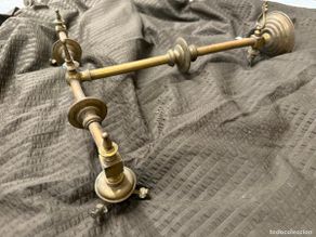 Antigüedades: Precioso aplique LAMPARA DE GAS. Proceden del antiguo Teatre Principal de Olot. Ver medidas